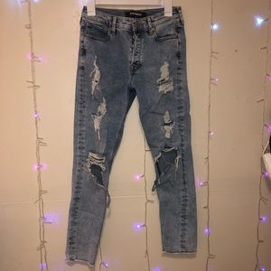 Express High Rise Mom Jeans